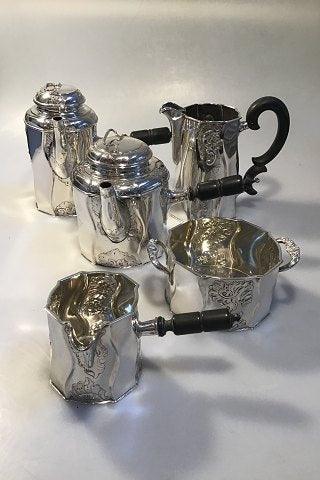F. Hingelberg, L. Berth m.fl. Sølv Kaffeservice (5) - Danam Antik