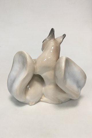 Royal Copenhagen Figur af to egern der slås No 1455/2509 - Danam Antik