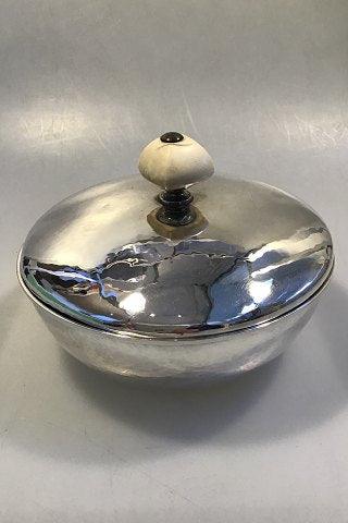 Tysk Sølv Lågfad/Lågskål med benknop - Danam Antik
