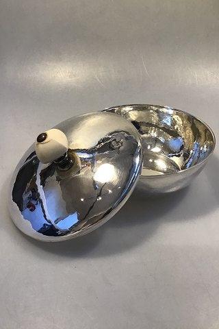 Tysk Sølv Lågfad/Lågskål med benknop - Danam Antik