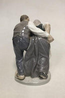 Royal Copenhagen Kgl. figur 1326 Kgl. Dansende bondepar. Chr. Thomsen 1920 - Danam Antik