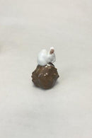 Royal Copenhagen Figurine af Mus på Brun Kastanje No 511 - Danam Antik