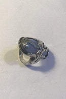 Georg Jensen Sterling Sølv Ring No 18 m Chalceon sten - Danam Antik