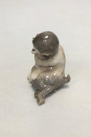 Royal Copenhagen Figur Faun med Løveunge No 2852 - Danam Antik