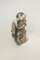 Royal Copenhagen Figur Faun med Løveunge No 2852 - Danam Antik