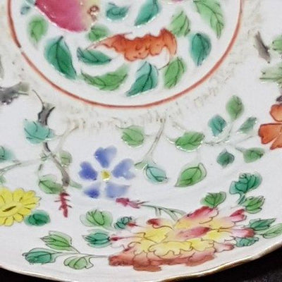 中国製ファミーユローズプレート。