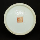 Kinesisk lågkrukke i porcelæn med cloisonne og sølv dekoreret med fugle. - Danam Antik