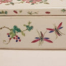 Kina. Penneæske i porcelæn med to rum og låg. - Danam Antik