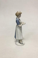 Gräfenthal Thüringen Tysk Porcelænsfigur af Sygeplejerske der noterer - Danam Antik