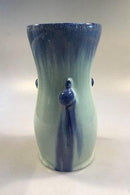 Royal Copenhagen Krystal Glasur vase af Valdemar Engelhardt med 3 Snegle No. B314 - Danam Antik