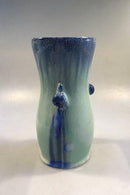 Royal Copenhagen Krystal Glasur vase af Valdemar Engelhardt med 3 Snegle No. B314 - Danam Antik