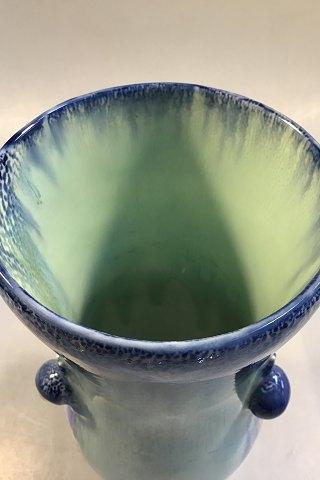 Royal Copenhagen Krystal Glasur vase af Valdemar Engelhardt med 3 Snegle No. B314 - Danam Antik