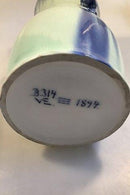 Royal Copenhagen Krystal Glasur vase af Valdemar Engelhardt med 3 Snegle No. B314 - Danam Antik