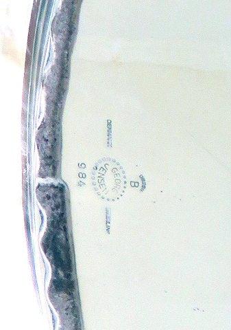 Georg Jensen Sterling Sølv Kaffekande, Thekande, Sukker, Fløde No. 960 og bakke No. 984 - Danam Antik