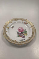 Sæt på 8 Royal Copenhagen Flora Danica Tallerkener med Blomster No 213/3584 - Danam Antik