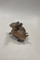 Royal Copenhagen Figur af Gravhunde Par No. 2120 - Danam Antik