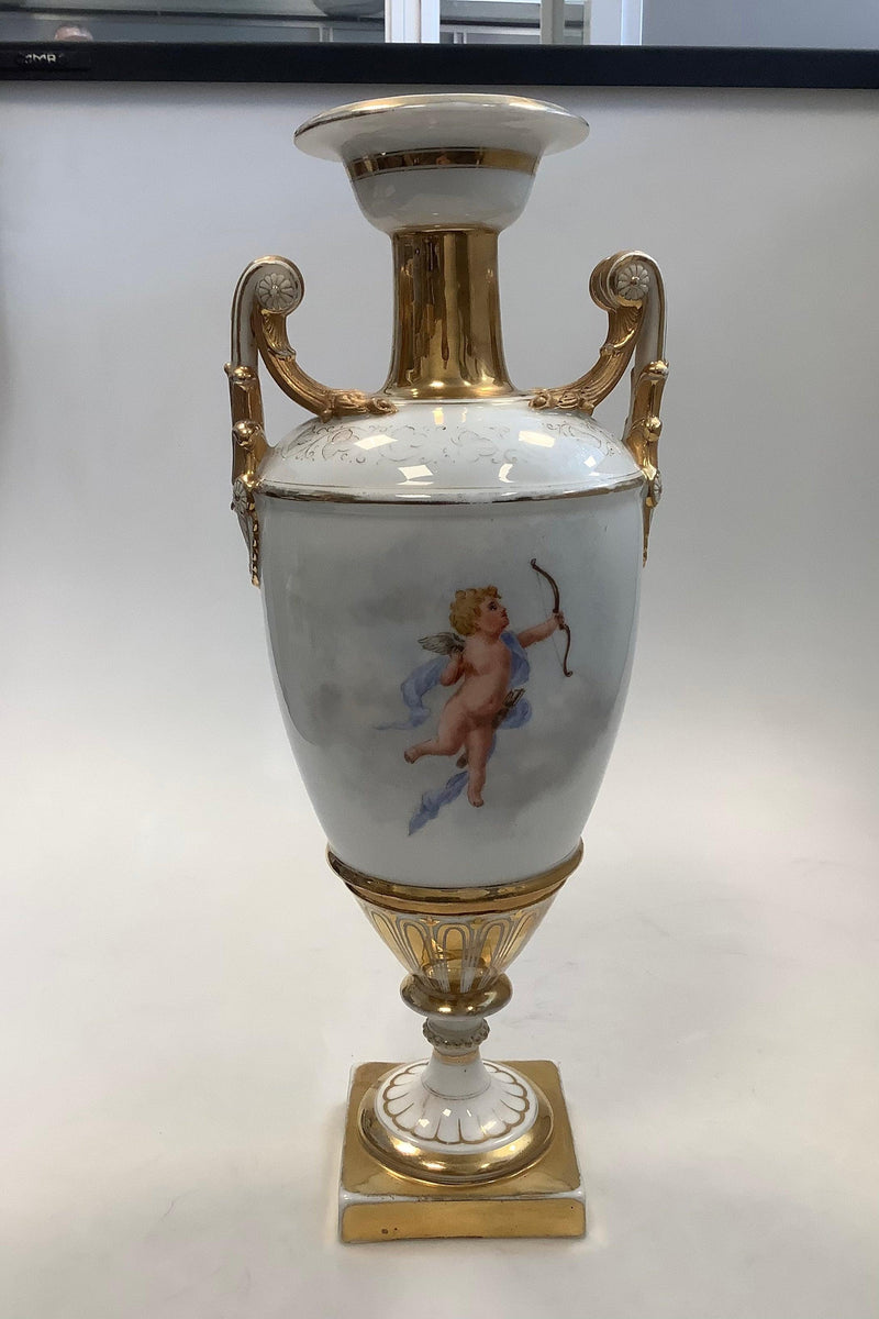 Royal Copenhagnen Empire Vase med Putti fra 1870-1890 - Danam Antik