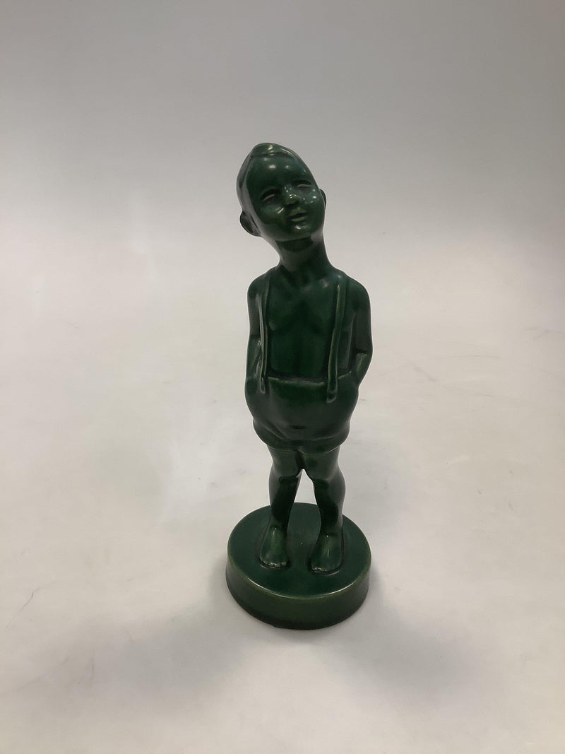 Ipsens Enke Grøn Figur af Dreng No 925 - Danam Antik