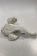 Stor Rørstrand Fisk Figur af Ulk Art Nouveau - Danam Antik