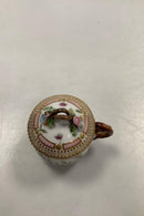 Sæt på 12 Antikke Royal Copenhagen Flora Danica Cremekopper No 20/3514 - Danam Antik