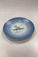 Sæt på 12 Bing og Grøndahl Blå Tone Fisketallerkener motiv 1 til 12 - Danam Antik