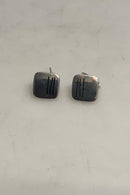 Hans Hansen Sterling Sølv Manchet knapper No 637 E - Danam Antik