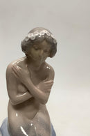 Royal Copenhagen Figur Havfrue på Sten No 1210. - Danam Antik