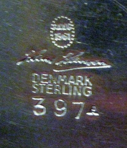 Hans hansen Sterling Silver Bæger No 397A af Karl Gustav Hansen - Danam Antik
