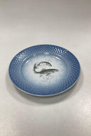 Sæt på 12 Bing og Grøndahl Blå Tone Fisketallerkener motiv 1 til 12 - Danam Antik