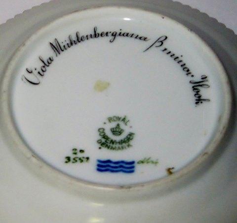Kgl. Porcelæn Flora Danica Tallerken No 3552 - Danam Antik