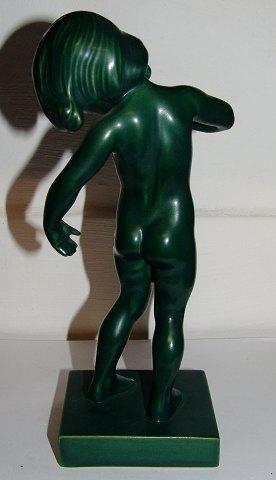 Jadegrøn pige 888 Venus Kalipygos Design Kai Nielsen 21 cm - Danam Antik