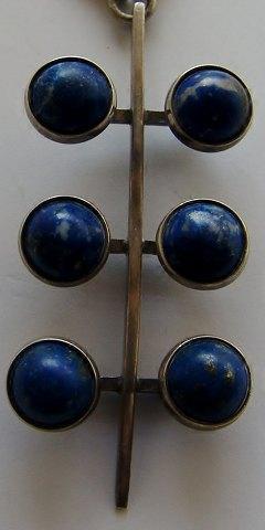 N.E. From Halskæde med vedhæng i sterling sølv og med Lapis Lazuli - Danam Antik