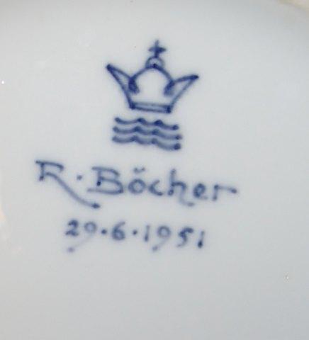 Royal Copenhagen Unika Skål af Richard Bøcher fra 29-6-1951 - Danam Antik