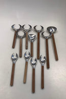 Toke Jens Quistgaard IHQ Dansk Stål og Bambus Bestik sæt 106 dele - Danam Antik