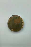 Akvarel miniature portræt af blonde pige med sløjfe i håret fra ca. 1900 - Danam Antik