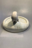 Royal Copenhagen Skål med Isbjørn af Bonnesen, Krystal Glasur af Paul Prochowsky 4 Juli 1923 - Danam Antik