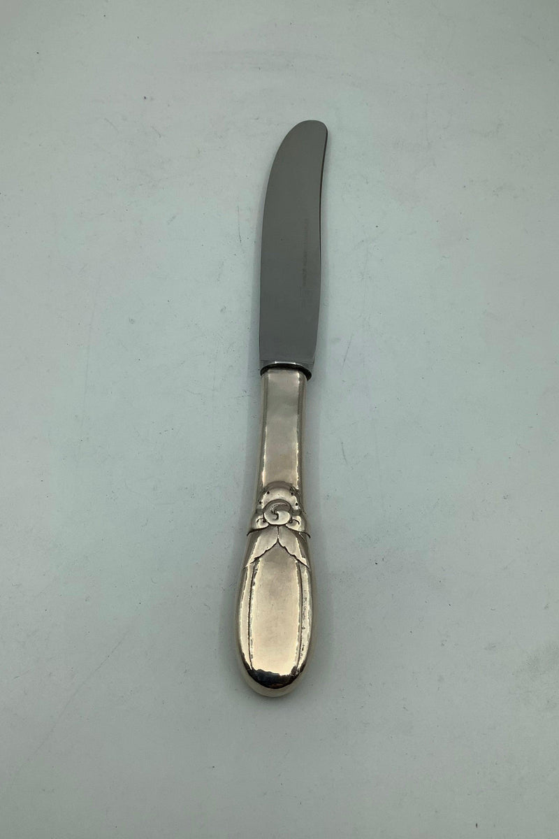 Evald Nielsen No. 16 Frokostkniv i Sølv og stål - Danam Antik