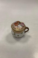 Sæt på 12 Antikke Royal Copenhagen Flora Danica Cremekopper No 20/3514 - Danam Antik