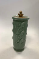 Royal Copenhagnen Hans Henrik Hansen Vase med Fisk og Bronze låg No 3163 - Danam Antik