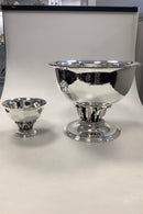 Kæmpe Georg Jensen Sterling Sølv Louvre Skål / Vinkøler No 19 C - Danam Antik