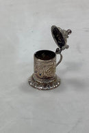 Miniature ølkrus i sølv fra 19. århundrede - Danam Antik