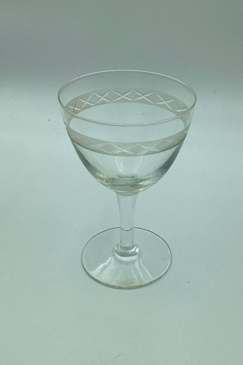 "Ejby" hvidvinsglas fra Holmegaard Glasværk designet af Jacob E. Bang 1937 - Danam Antik
