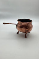 Mindre dansk kobbergryde med håndtag stående på tre ben fra ca. 1850 - Danam Antik
