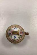 Sæt på 12 Antikke Royal Copenhagen Flora Danica Cremekopper No 20/3514 - Danam Antik