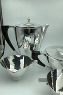 Georg Jensen Sterling Sølv Art Deco Kaffes og Thesæt af Johan Rohde no 529 A - Danam Antik