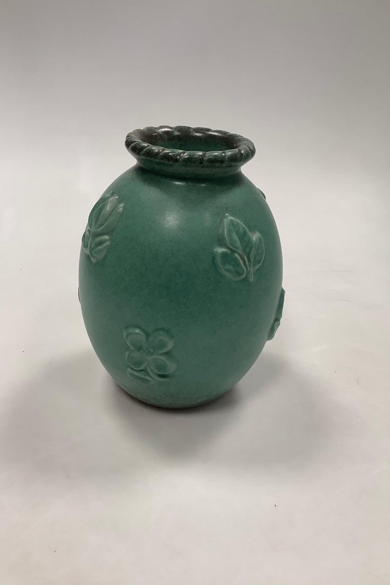 Michael Andersen Keramik Vase i Grøn Glasur No. 4785-1 - Danam Antik