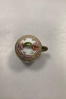 Sæt på 12 Antikke Royal Copenhagen Flora Danica Cremekopper No 20/3514 - Danam Antik