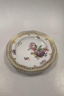 Sæt på 8 Royal Copenhagen Flora Danica Tallerkener med Blomster No 213/3584 - Danam Antik