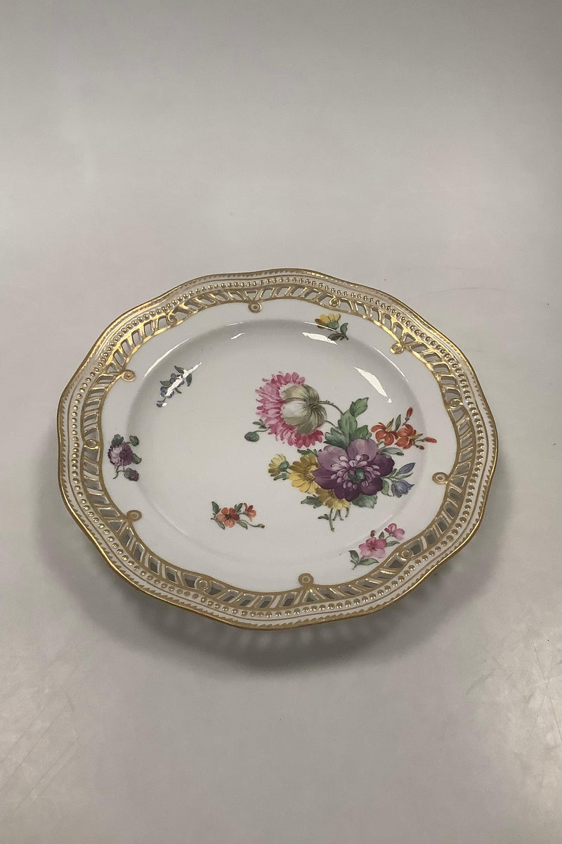 Sæt på 8 Royal Copenhagen Flora Danica Tallerkener med Blomster No 213/3584 - Danam Antik