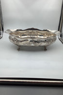 Par Anton Michelsen Sterling Oval Skåle på Fødder fra 1917 - Danam Antik